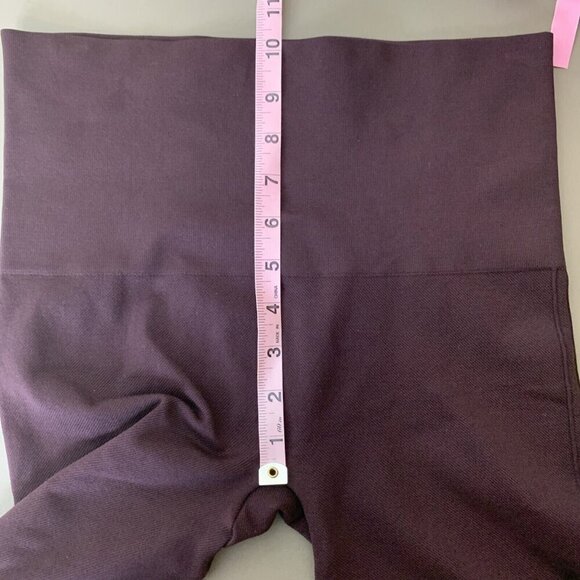 Spanx Womens Leggings Size Large Plum Stretch Shaping Knit Pants Pull On - Picture 11 of 13
